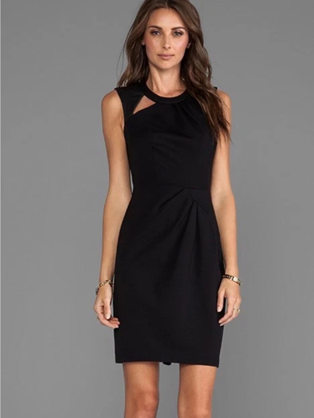 NANETTE LEPORE Asteroid  Black Cutout Sheath Mini Dress